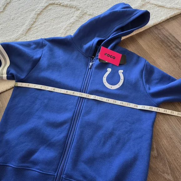 NFL Indianapolis Colts Blue Zip-Up Hoodie - Picture 2 of 9
